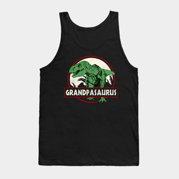 Grandpasaurus Rex Funny Grandpa Shirt Vintage Grandpa Gift Grandfather Gift Grandfather Birthday Father's Day Gift Shirt Dinosaur Gift Tank Top by Curryart